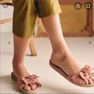 NWOT Sezane Lola Mule Sandal in blush pink sz 37